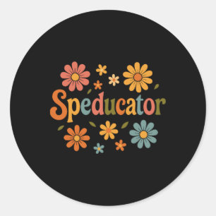 Sonderschullehrer Groovy Sped S Runder Aufkleber