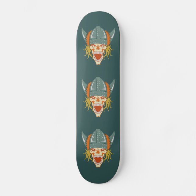 Sonderskateboard "VIKING skull" Skateboard (Vorderseite)
