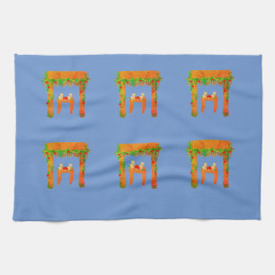 Sondertag Happy Sukkot Geschirrtuch