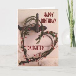 SONDERTAG WIE SIE AM WBIRTHTAG "DAUGHTER" KARTE