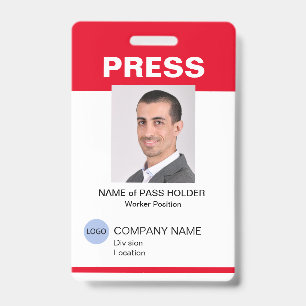 Sonderveranstaltungs-Gast-Presse-Mitarbeiter-ID-Au Ausweis