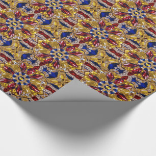 Sonderverpackungspapier mit kolumbianischen Farben Geschenkpapier