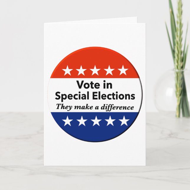 Sonderwahlen abstimmen karte (Vorderseite)