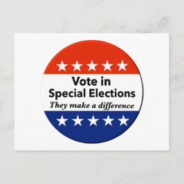 Sonderwahlen abstimmen postkarte
