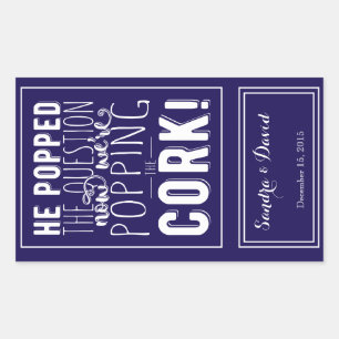 Sonderweinetikett personalisiert rechteckiger aufkleber