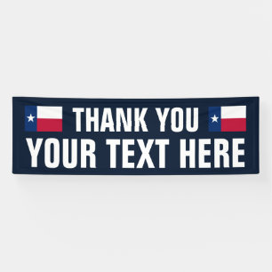 Sonderzeichen der Bundesstaaten Texas Danke, dass  Banner