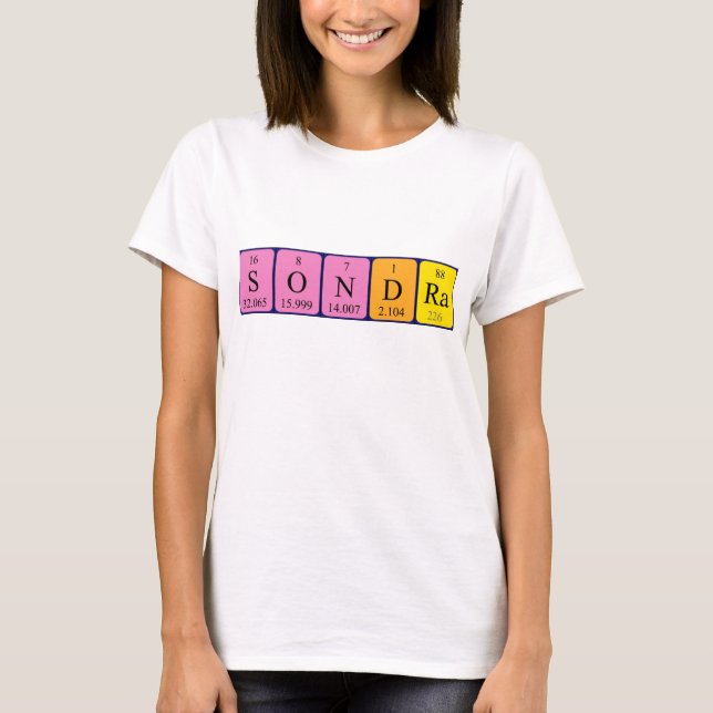 Sondra Periodenname Shirt (Vorderseite)
