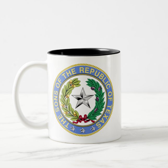 SONEN DER REPUBLIK TEXAS ZWEIFARBIGE TASSE (Links)