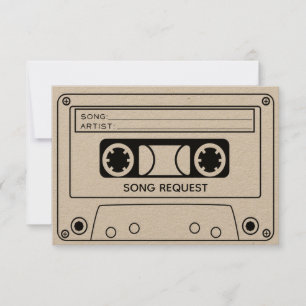 Song-Anfrage-RSVP-Karte Einladung