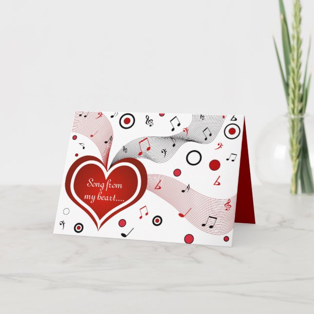 Song aus meinem Herzen - Karte (Vorderseite)
