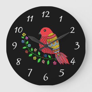 SONG BIRD FOLART Wall Clock Große Wanduhr