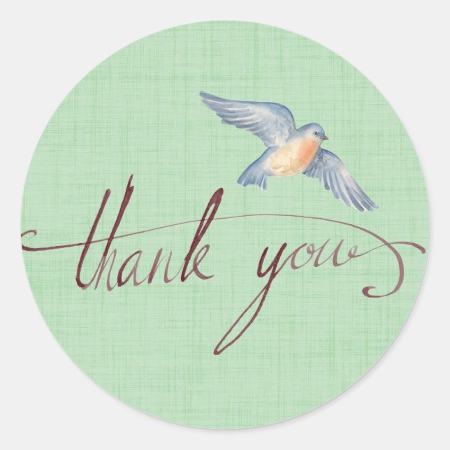 Song Bird Runder Aufkleber (Vorderseite)