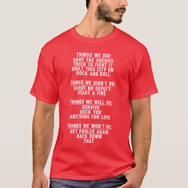 Song Lyric Humor for Women Men Funny Guessing Musi T-Shirt (Vorderseite)