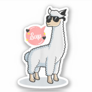 Song No drama Llama Tierwelt Lover Phantastisch Fu Aufkleber