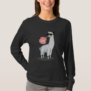 Song No drama Llama Tierwelt Lover Phantastisch Fu T-Shirt