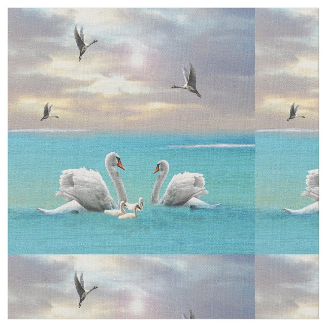 Song Of The White Swan Stoff (Nahaufnahme)