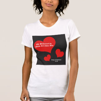 Song von Solomon 2:16 Bibelbibliotheksverse T-Shirt