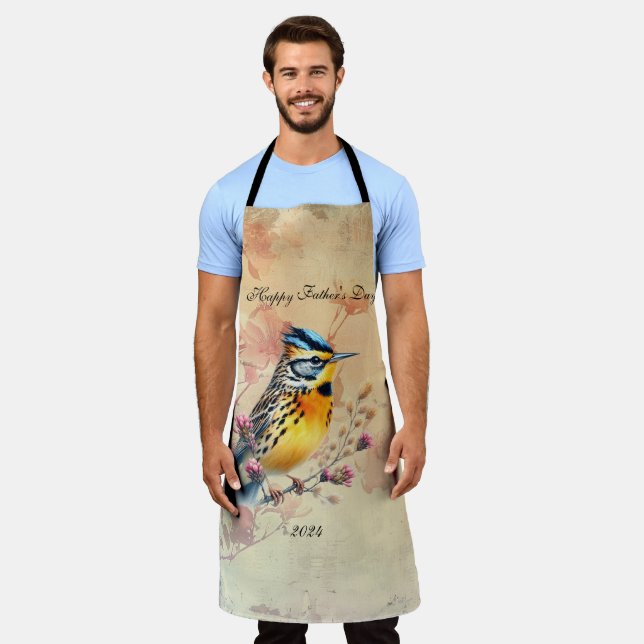 Songbird Happy Vatertag Schürze (Getragen)