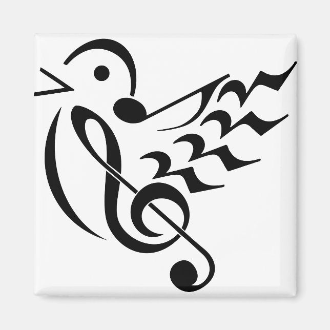 Songbird im Flug Magnet (Vorne)