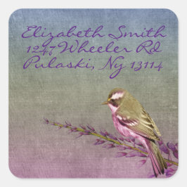 Songbird Quadratischer Aufkleber