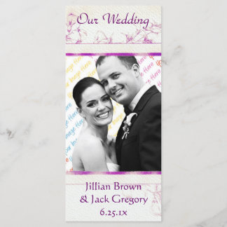 Songbird Shabby Chic HOCHZEITSPROGRAMM Programm