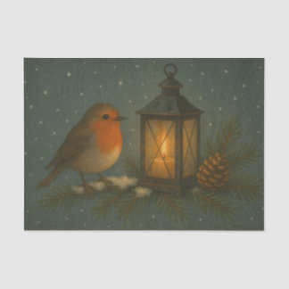 Songbird with Warm Lantern Tissue Paper Seidenpapier