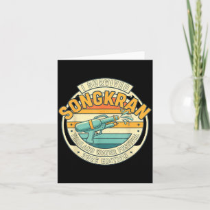 Songkran 2026 Überlebender Lustiges Thailändisches Karte