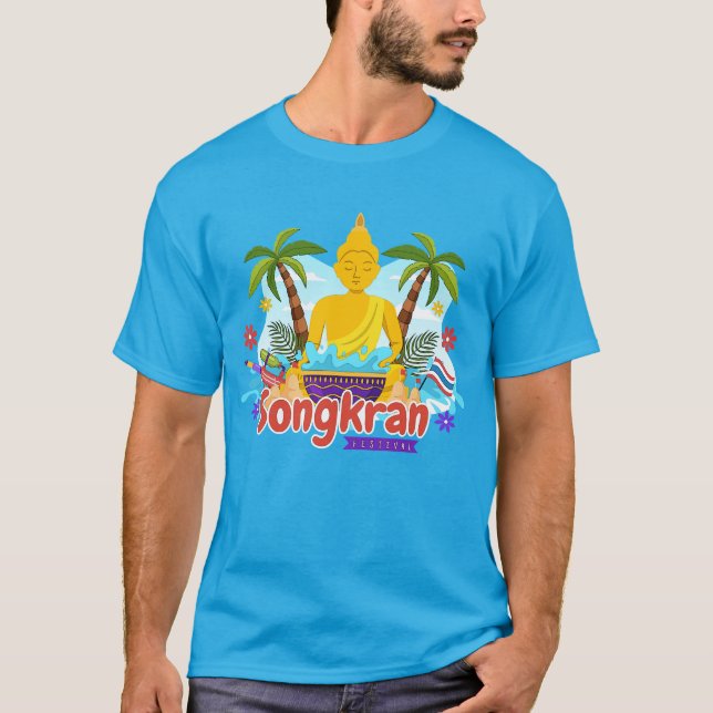 Songkran - Thai New Year and Water Festival T-Shirt (Vorderseite)
