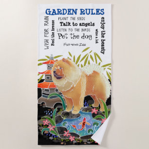 SONGMAO Chow-GARTEN-RULES Badetuch