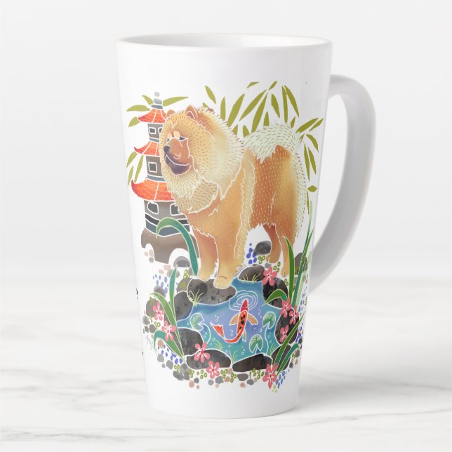 SONGMAO Latte Tasse mit Text auf der Rückseite (Rechte Ecke)