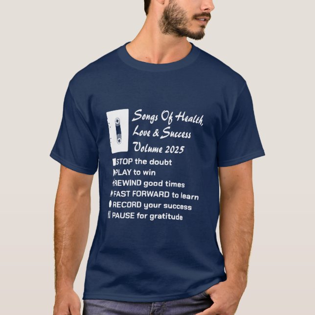 Songs of Health, Liebe & Success 2025 T-Shirt (Vorderseite)