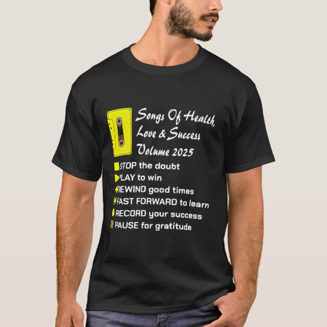 Songs of Health, Liebe & Success 2025 T-Shirt (Vorderseite)