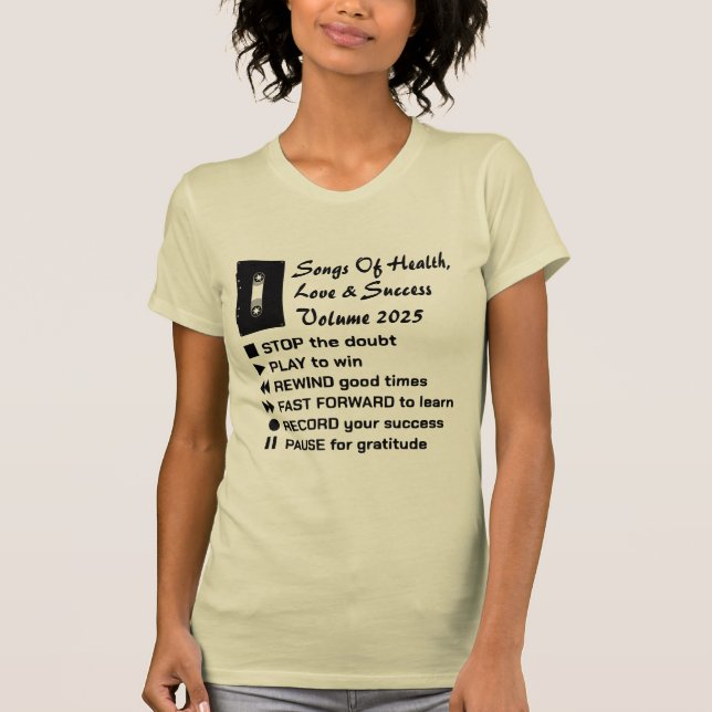 Songs of Health, Liebe & Success 2025 T-Shirt (Vorderseite)