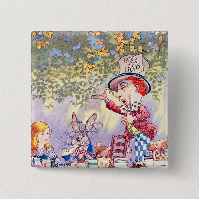 Songs von Alice: Ein Mad Tee Party Button (Vorderseite)