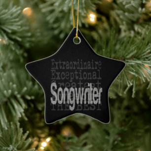 Songwriter Extraordinaire Keramik Ornament