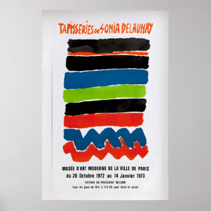 Sonia Delaunay-Ausstellungsplakat 1973 Vintage-Kun Poster
