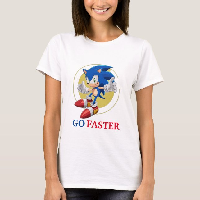 Sonic Go schneller T-Shirt (Vorderseite)