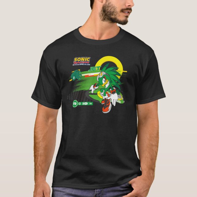 Sonic Racing CrossWorlds Ready to Roll Jet retro T-Shirt (Vorderseite)