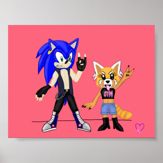 Sonic & Retsuko Poster (Vorne)