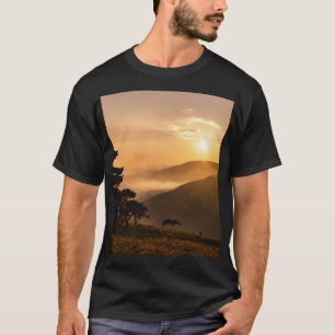 Sonic Serenity - Meditative Silhouette T - Shirt d