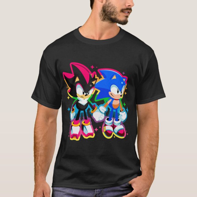 Sonic Shadow Mädchen T-Shirt (Vorderseite)