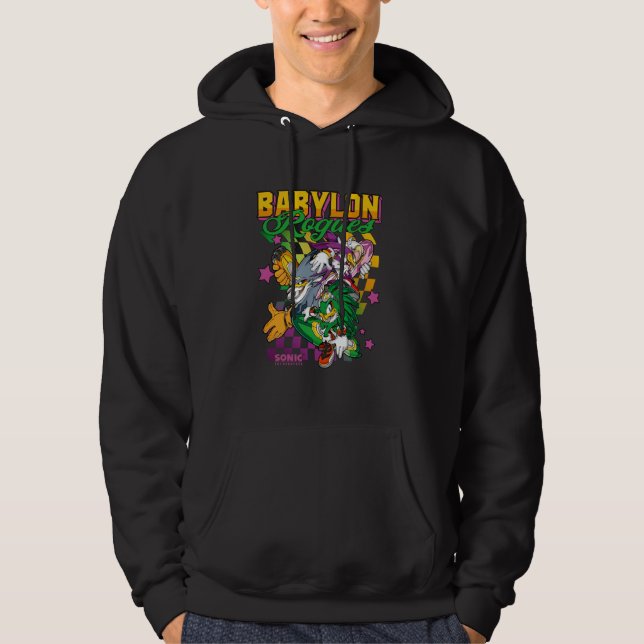 Sonic The Hedgehog Babylon Rogues Crew Retro Chest Hoodie (Vorderseite)