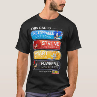 Sonic The Hedgehog Vatertag Unaufhaltsam T-Shirt