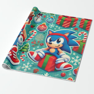 Sonic the Igel Weihnachten Geschenkpapier