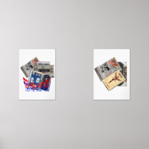 SONIC YOUTH, NIRVANA CASSETTE TAPE coole Kunst Bilderwand Sets