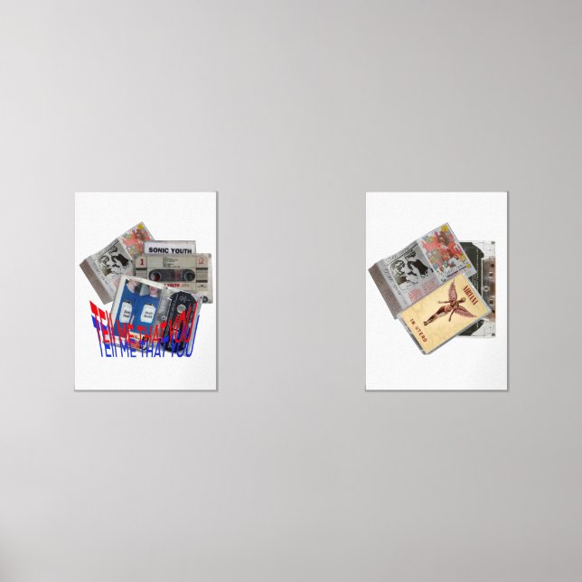 SONIC YOUTH, NIRVANA CASSETTE TAPE coole Kunst Bilderwand Sets (Vorderseite)