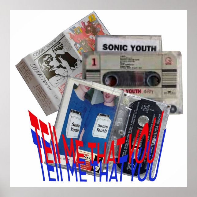 SONIC YOUTTE CASSETTE TAPE coole Kunst Poster (Vorne)
