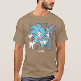Sonichedgehog Game On Gold Ringe Vintage Grid f T-Shirt