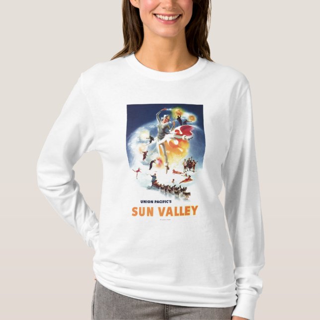Sonja Henje Montage von Sun- Valleyplakat T-Shirt (Vorderseite)