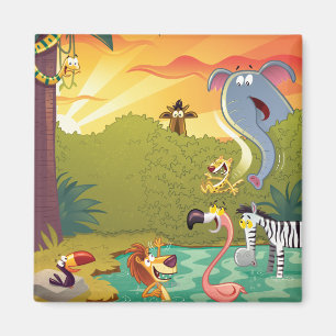 Sonn am Wasserloch Magnet